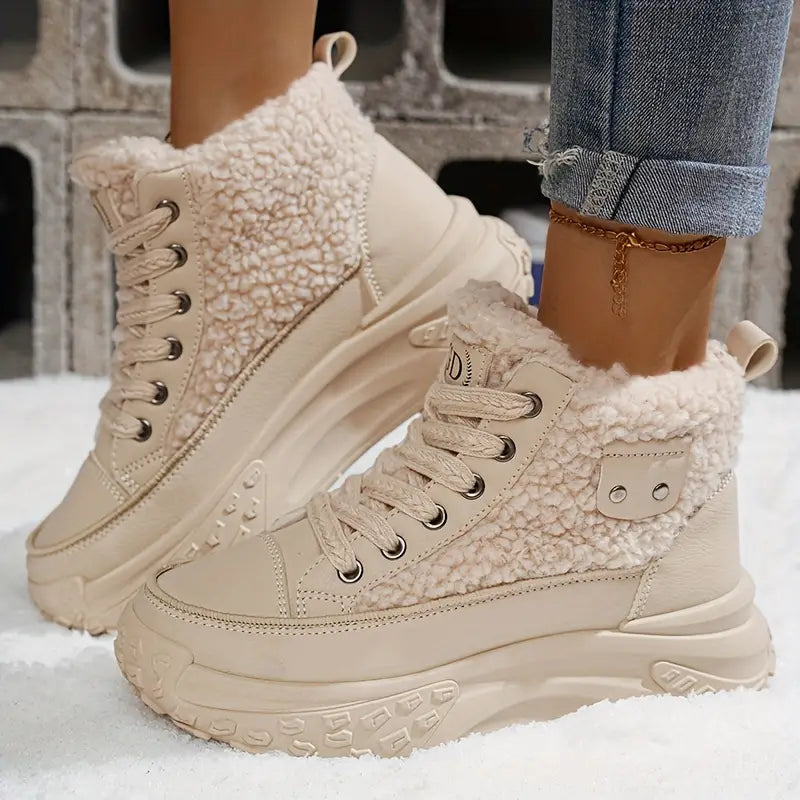 Damen Fleecegefütterte Winter Schneestiefel | Echoarchiv