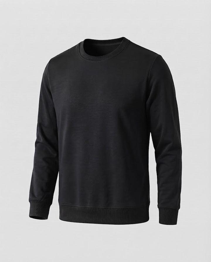 Herren Rundhals‑Sweatshirt aus Baumwollmix in Oversize‑Passform mit gerippten Bündchen Echoarchiv
