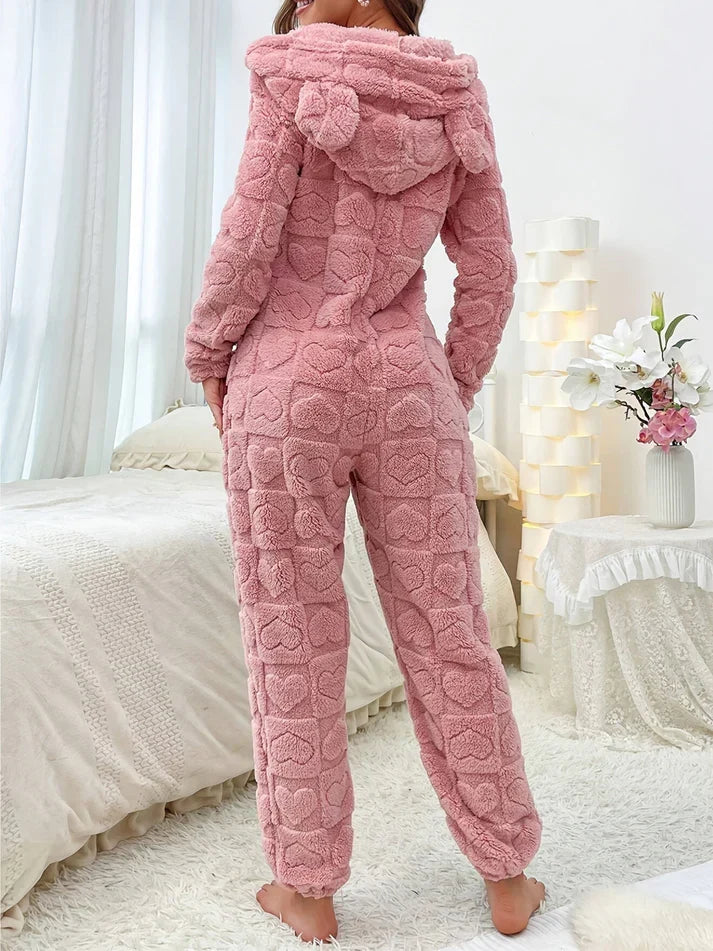 Echoarchiv | Frauen Flauschiger Nacht Jumpsuit