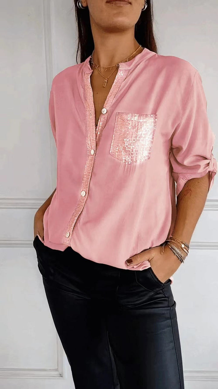 Echoarchiv | Glitzerbluse Mit Paillettentasche
