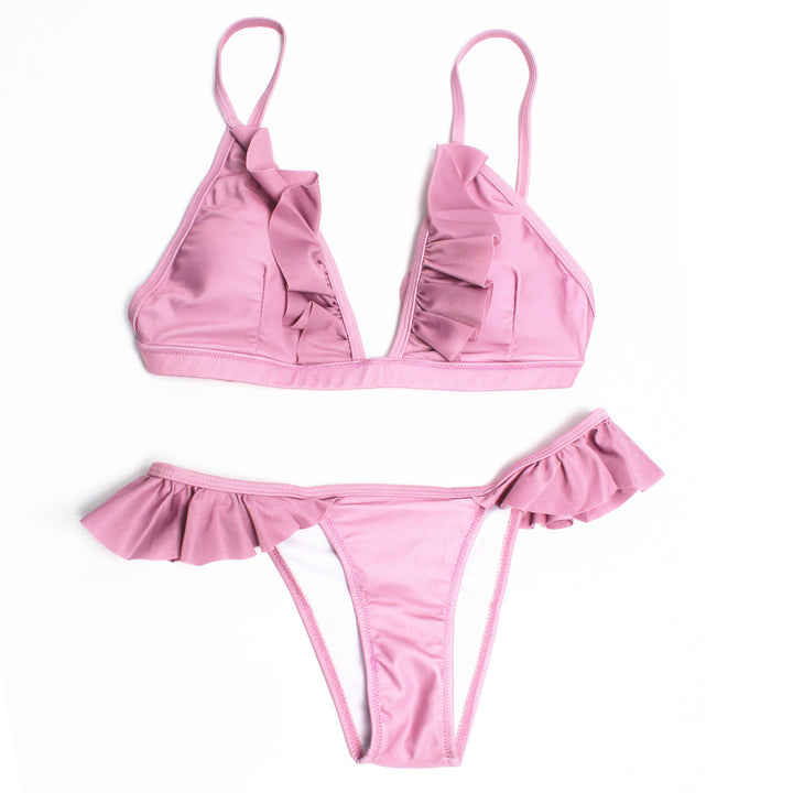Damen Rüschenschnitt Triangel-Bikini Echo Archiv