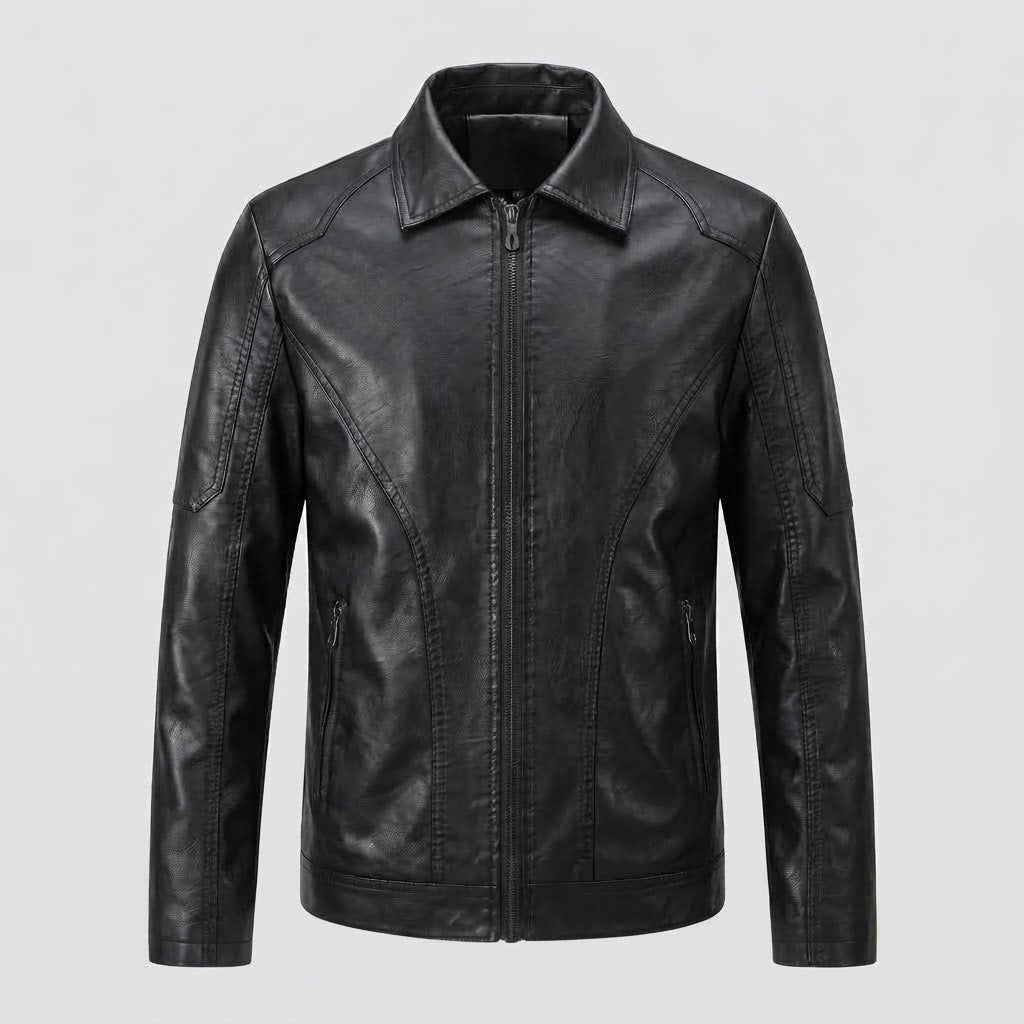 Herren moderne Kunstlederjacke Echo Archiv