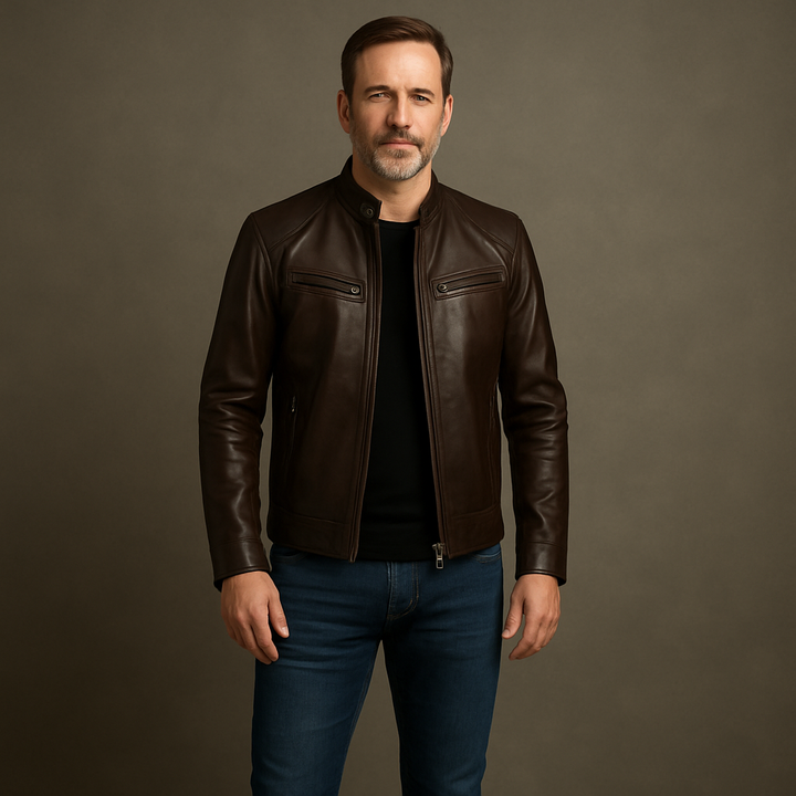 Herren Lederjacke Für Stil Und Komfort