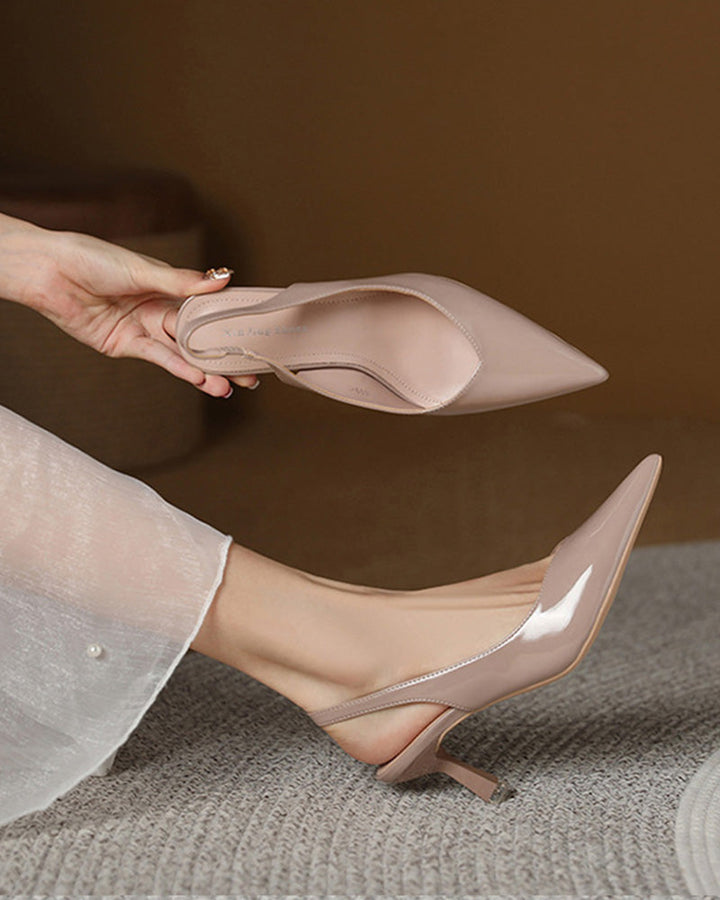 Echoarchiv | Einfarbige, Temperamentvolle High Heels mit Spitzer Zehenpartie