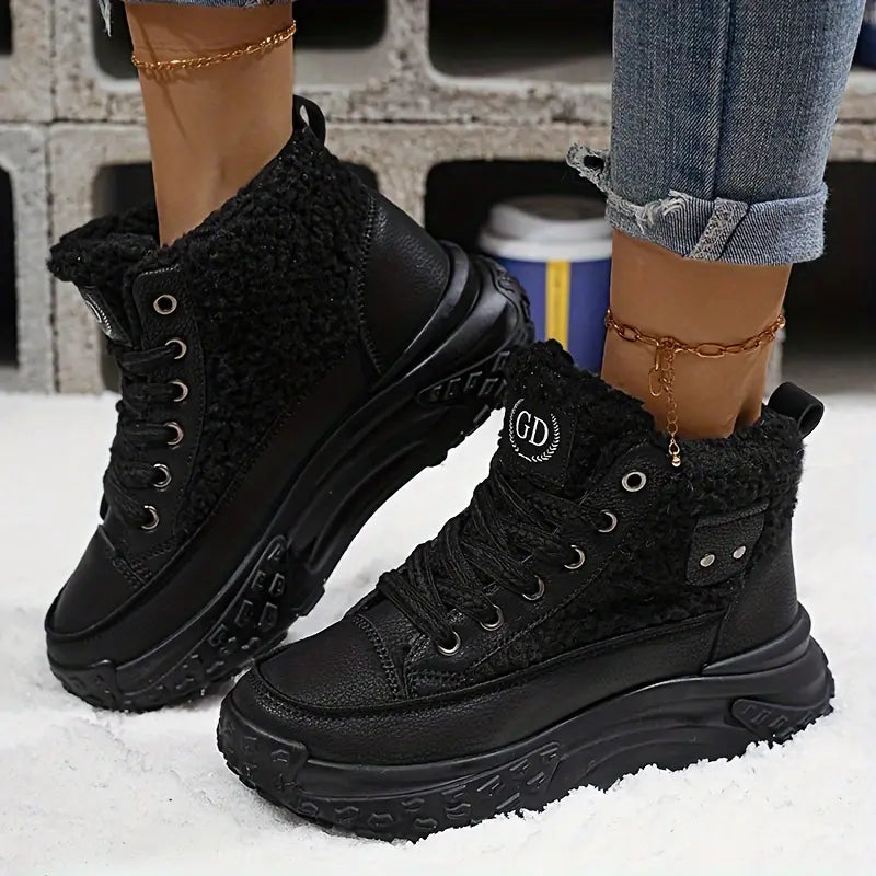 Schneestiefel aus Samt