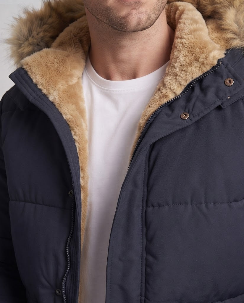 Herren Winterjacke mit Kunstfell-Futter Echo Archiv