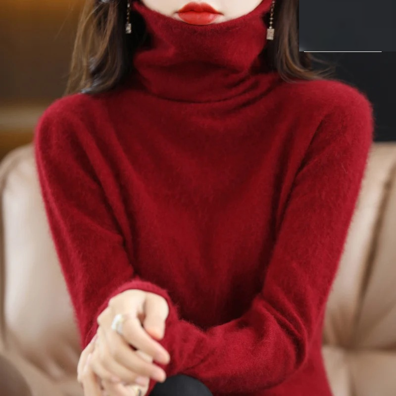 Echoarchiv | Pullover Damen Weicher Rollkragenpullover, Warm & Luxuriöses Design