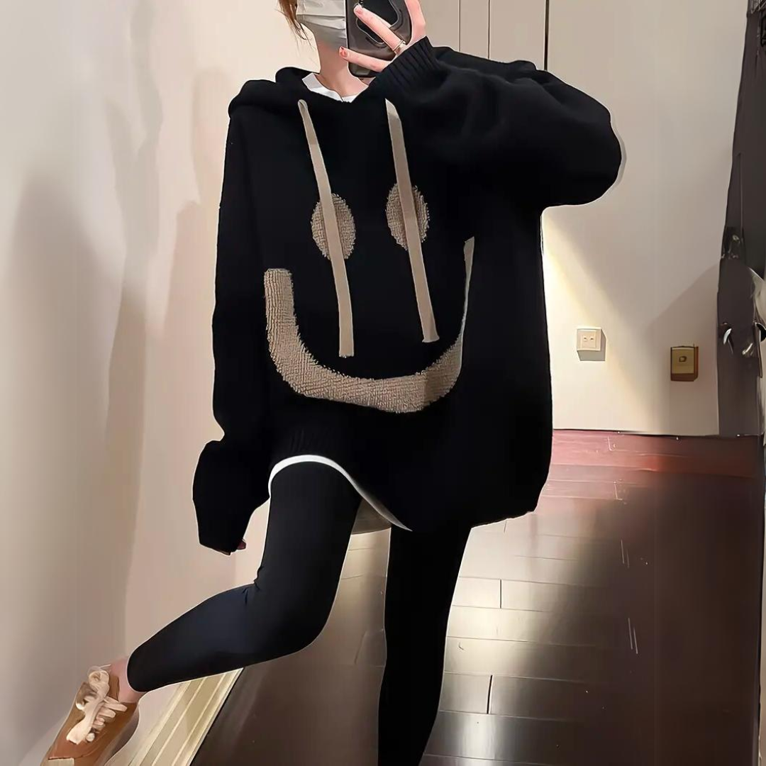 Echoarchiv | Warmer Hoodie Smiley Print