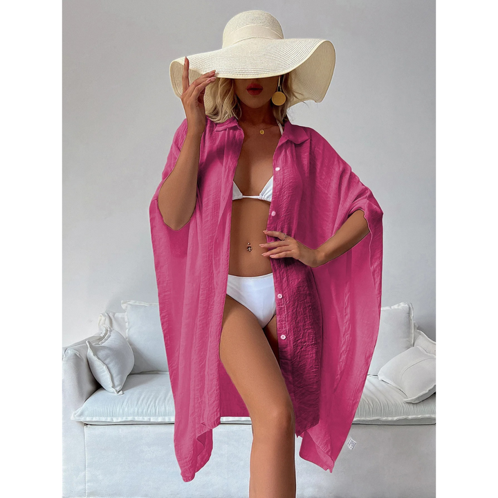 Vielseitiger F maus-Strandkimono mit Knöpfen