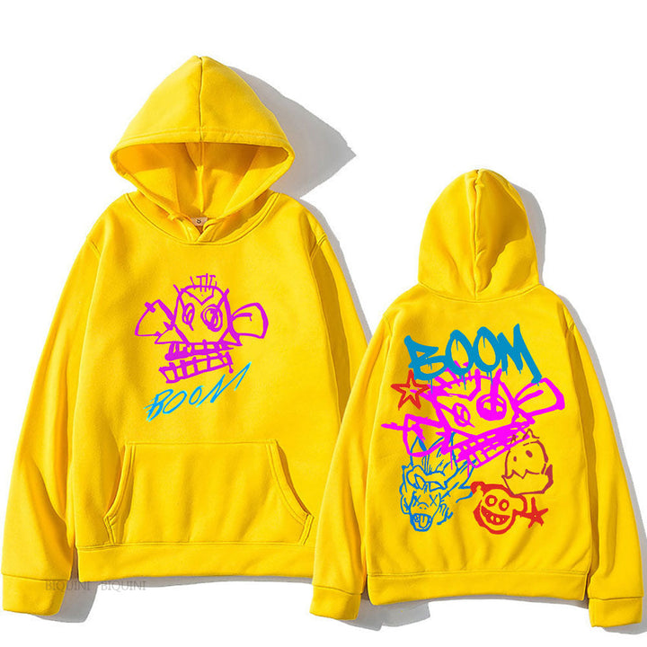 Echoarchiv | Arcane Jinx Cartoon Langarm-Hoodie