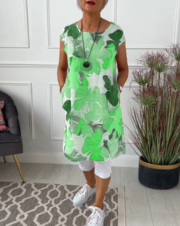 Echoarchiv | Lässiges Longtop mit Farbenfrohem Blumenprint