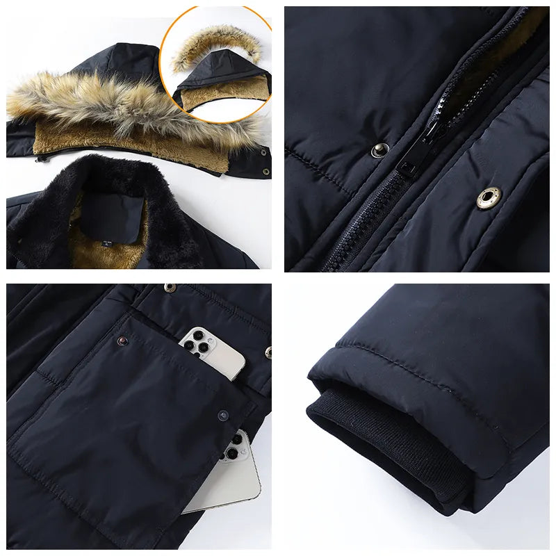 Echoarchiv | Herren Parka Wintergefüttert
