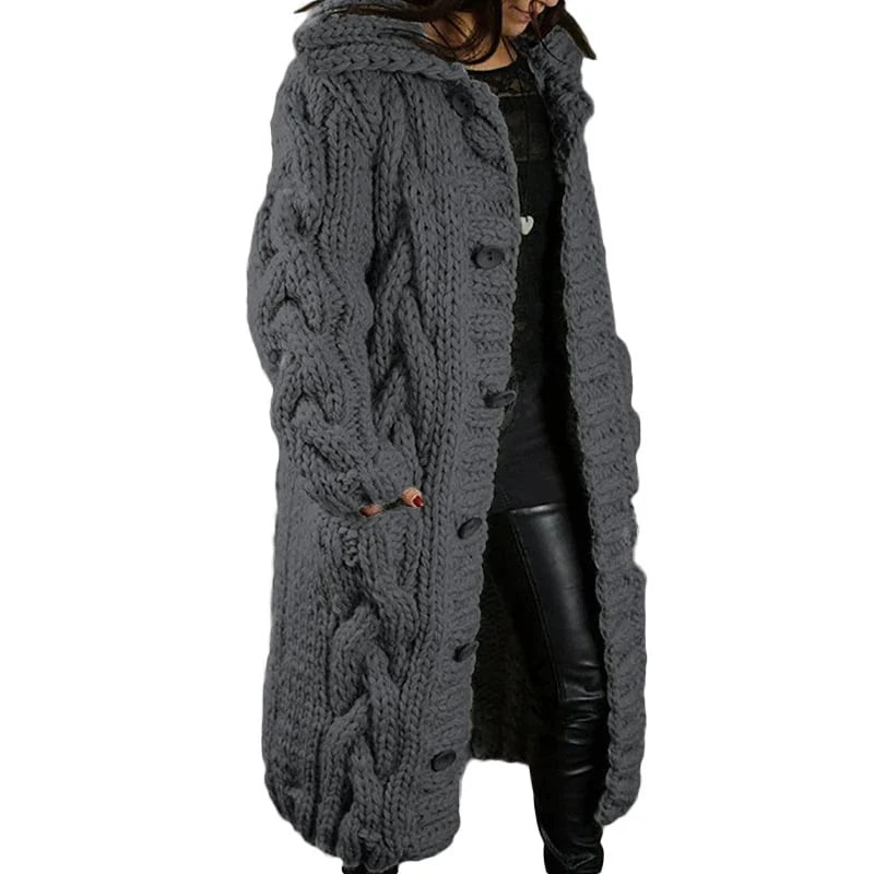 Dicke Strickjacke – Veloura