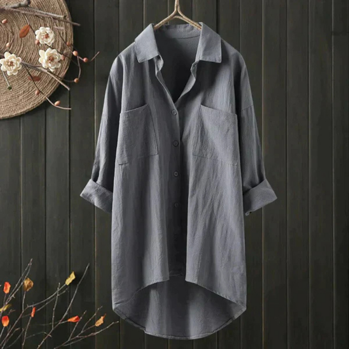 Echoarchiv | Luftige Oversize Bluse Aus Baumwolle