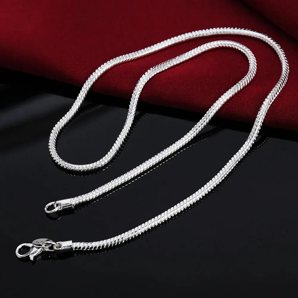 Echoarchiv | 925 3Mm Sterling Silber Schlangen Kette