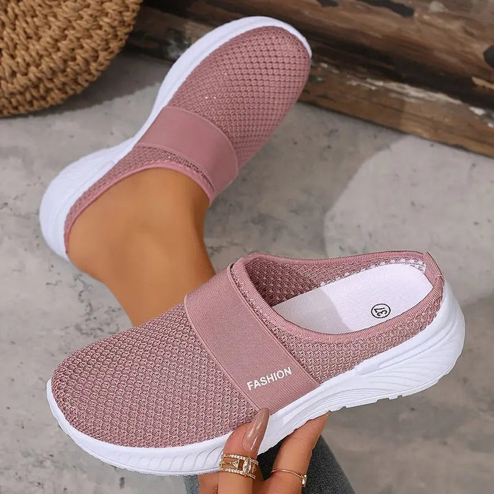 Echoarchiv | Orthopädische Slip on Damenschuhe mit Klettverschluss