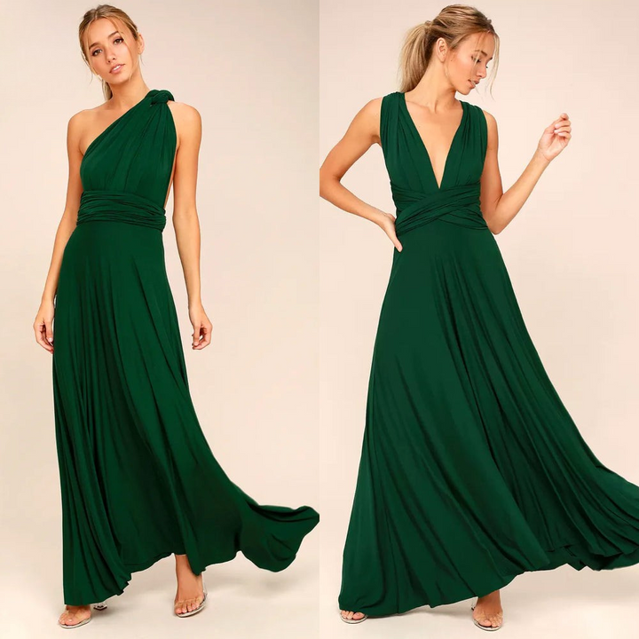 Elegante Damen Infinity Kleid Schickes Wickel Sommerkleid – Élara