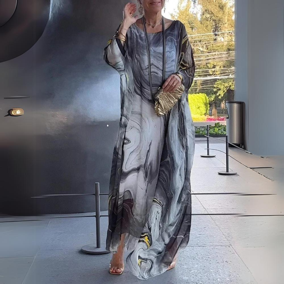 Echoarchiv | Elegantes Seiden Chiffon Kleid