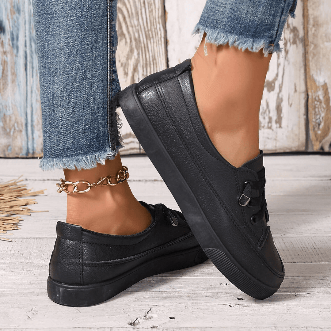 Damen Schnürung Orthopädische Flache Schuhe Echoarchiv
