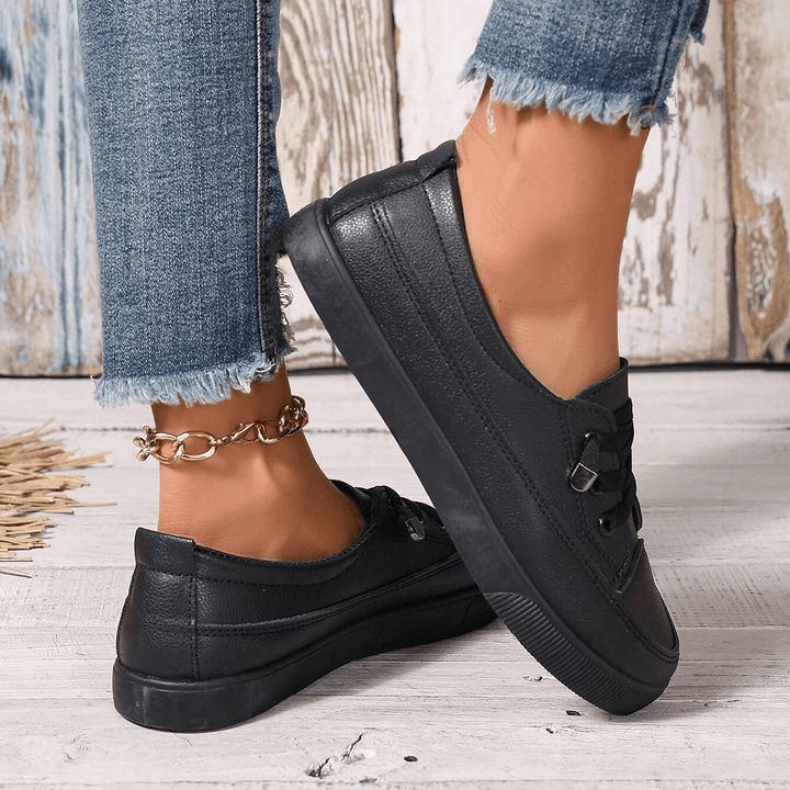 Damen Schnürung Orthopädische Flache Schuhe Echoarchiv