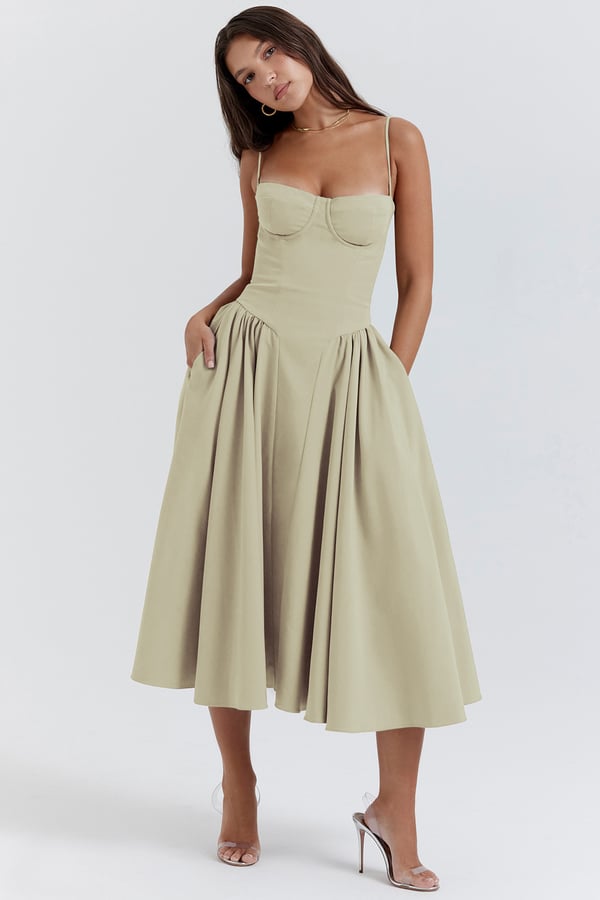 Echoarchiv | Midikleid In Korsettform