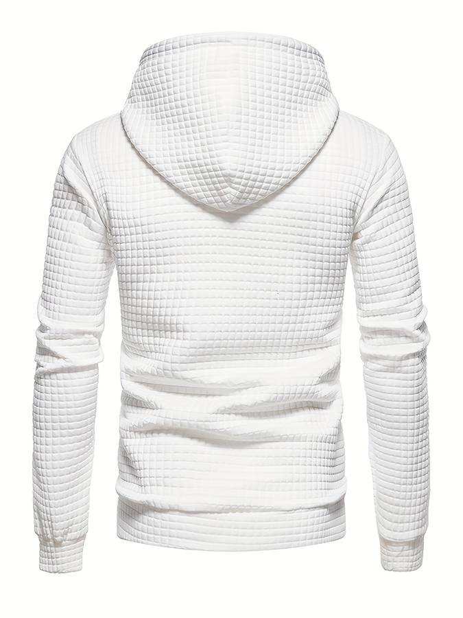 Echoarchiv - Lässiger Waffelmuster Hoodie für Männer