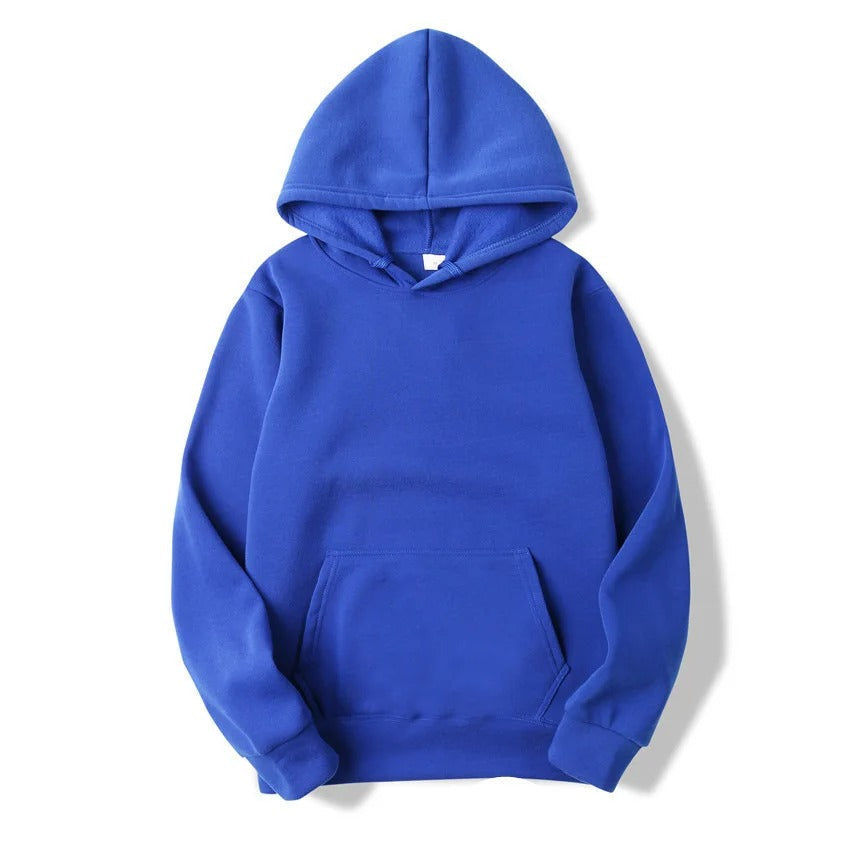 Echoarchiv | Unifarbener Kapuzenpullover Aus Baumwolle Für Frauen