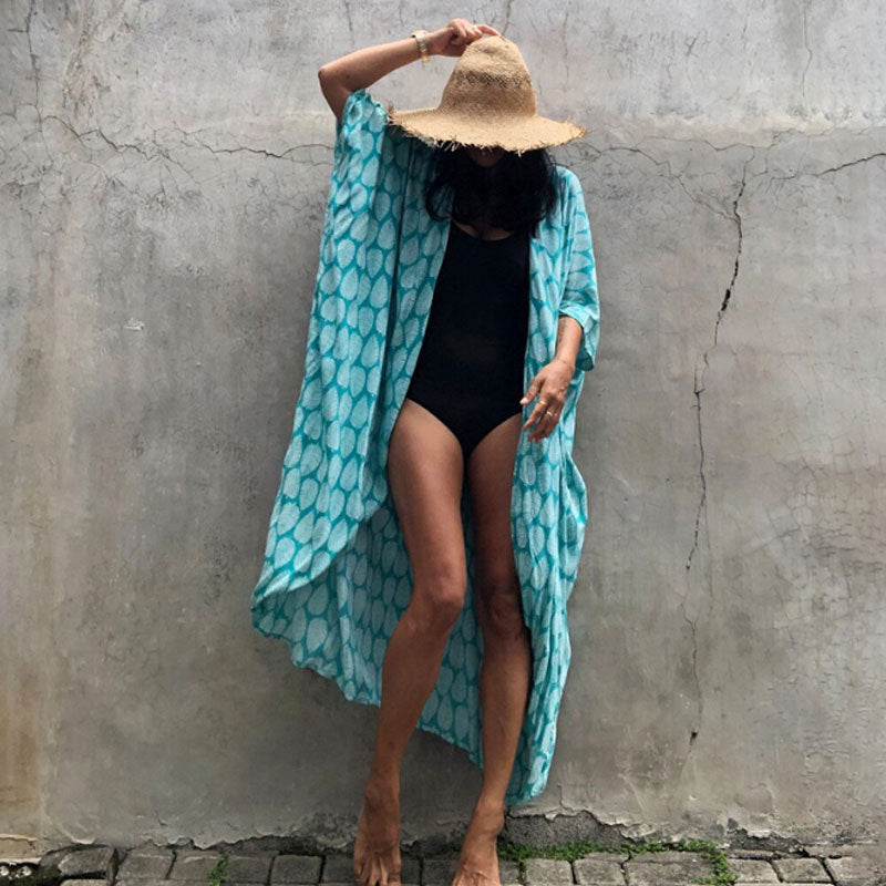 Echoarchiv | Glamouröse Sonnenschutz Resort Strandkleid Cover Up