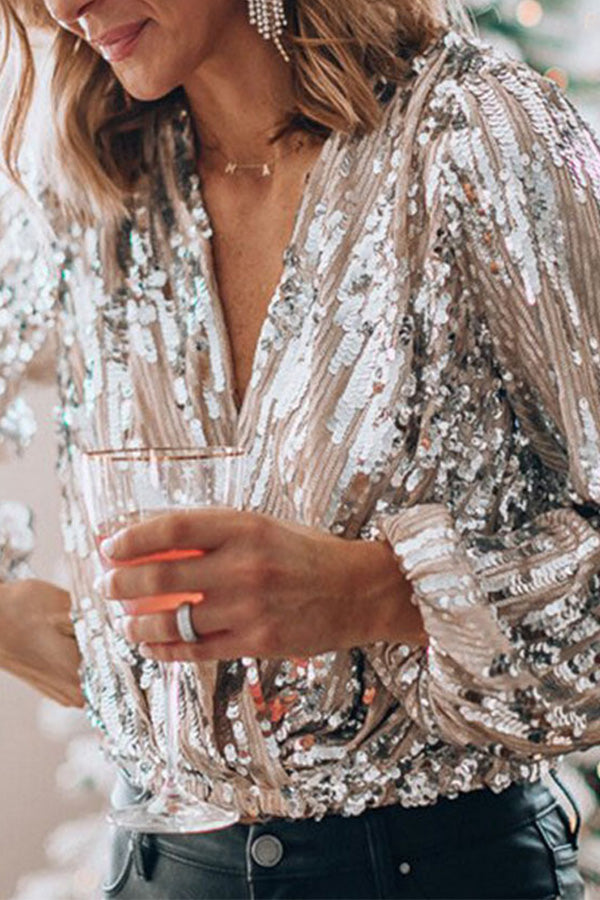 Echoarchiv - Elegante Glamour Bluse