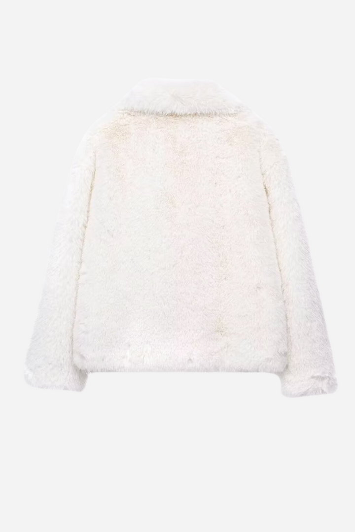 Echoarchiv | Faux-Fur-Schalkragenjacke