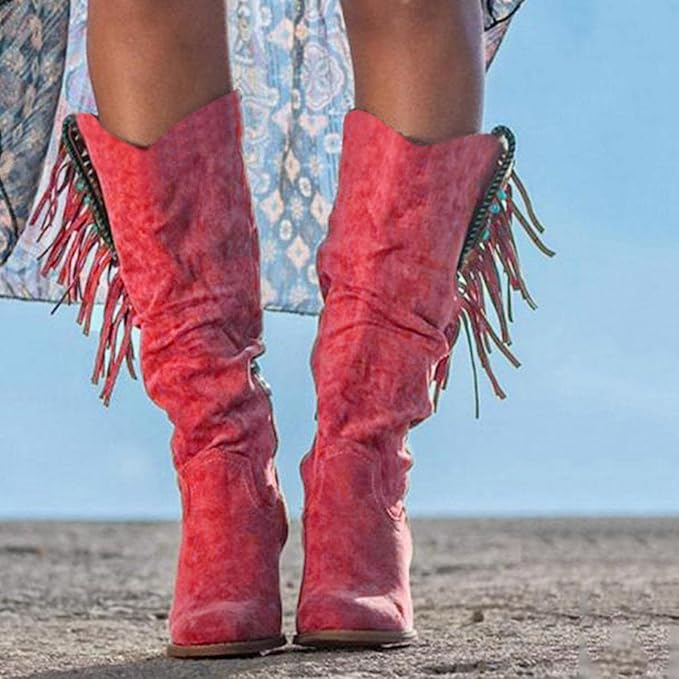 Echoarchiv | Western Cowboy Stiefel mit Fransen