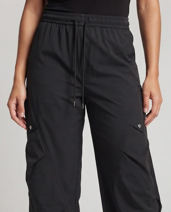 Damen Modische Cargo-Hose mit weitem Schnitt Echo Archiv