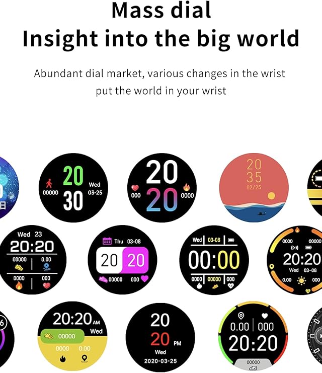 Echoarchiv | Wasserdichte Unisex Smartwatch mit Fitness Tracker und Herzfrequenzmesser