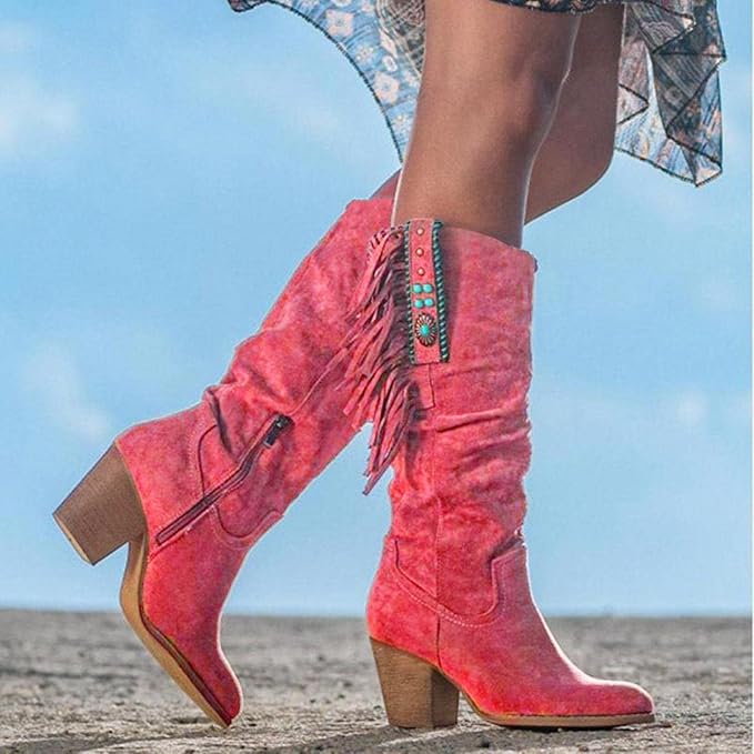 Echoarchiv | Western Cowboy Stiefel mit Fransen