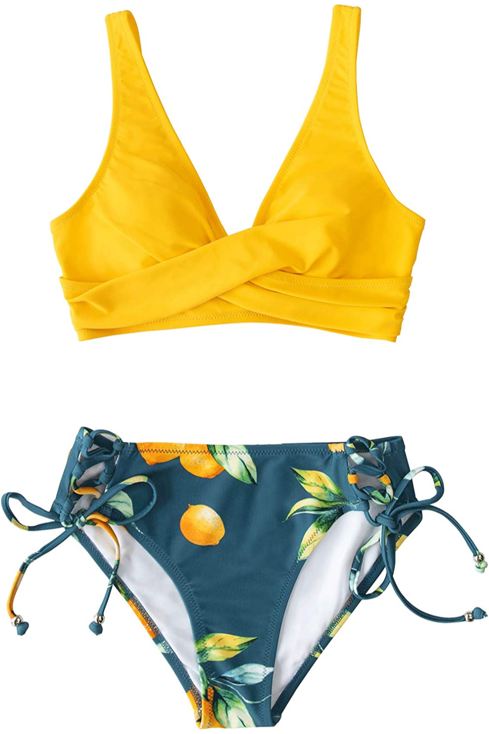 Echoarchiv | Swim Bikini Sublime Bikini mit Zitronendetail und Trägern Auf Der Rückseite