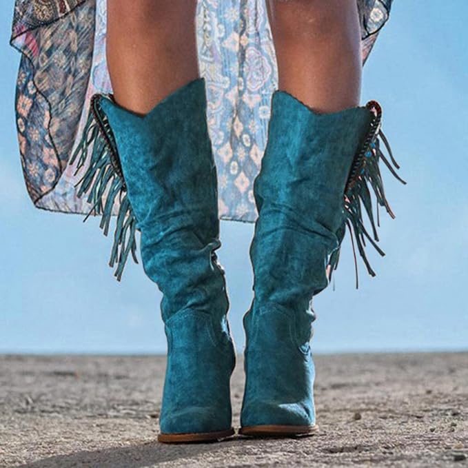 Echoarchiv | Western Cowboy Stiefel mit Fransen