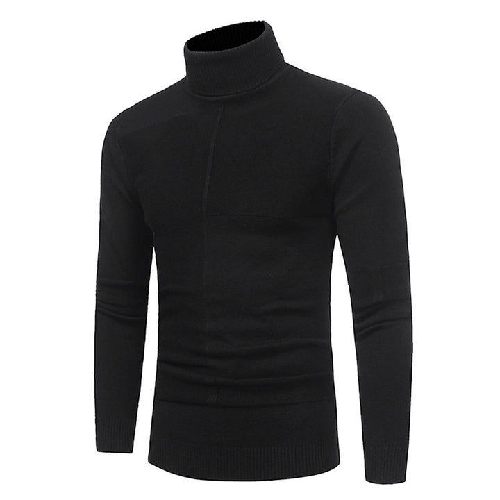 Herren Hochwertiger Rollkragenpullover aus weichem Strick Echoarchiv