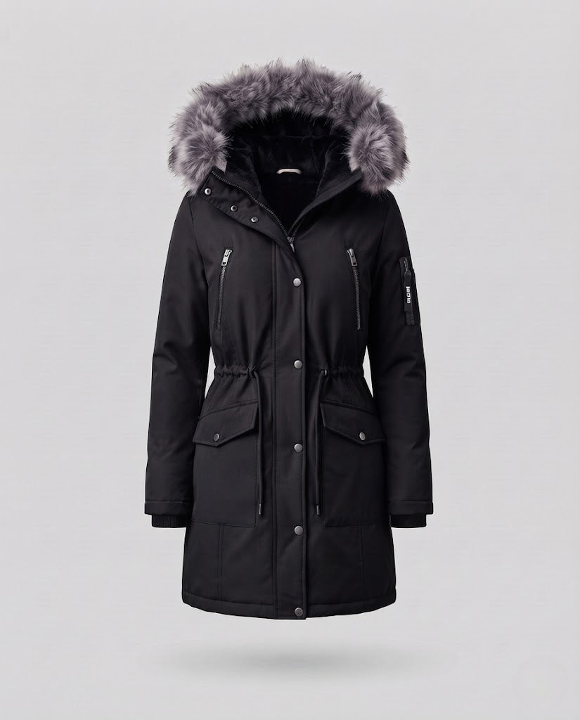 Herren Warm gefütterter Winterparka mit abnehmbarer Kapuze Echo Archiv