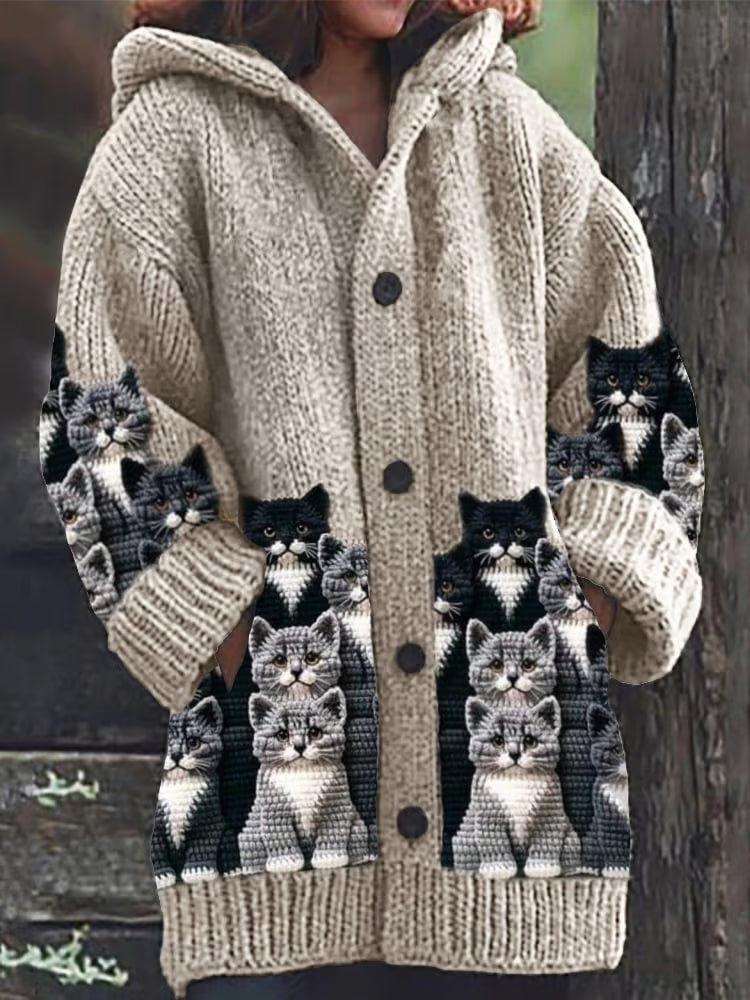 Echoarchiv | Skurrile Katze Strickjacke