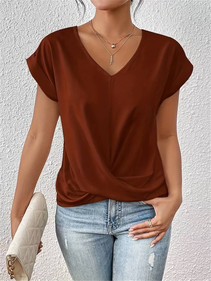 Echoarchiv | Lässiges T-Shirt mit kurzen Ärmeln für die Damenwelt