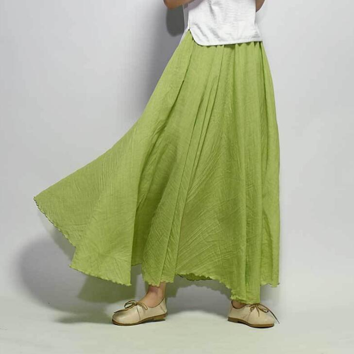 Echoarchiv | Lässig Fallender Boho Maxi Rock für Damen