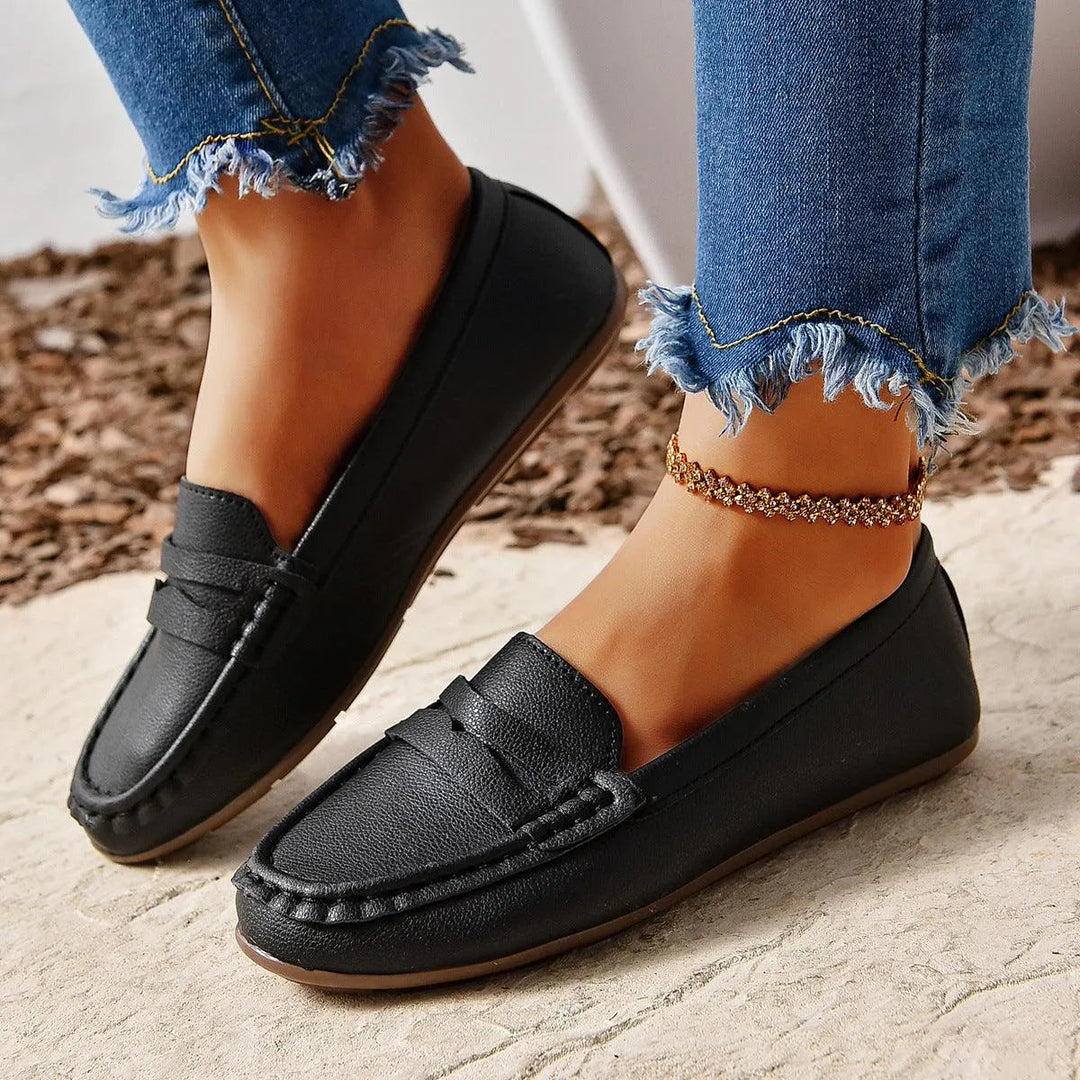 Echoarchiv | Gommino Flat Crossed Soft Sole Women