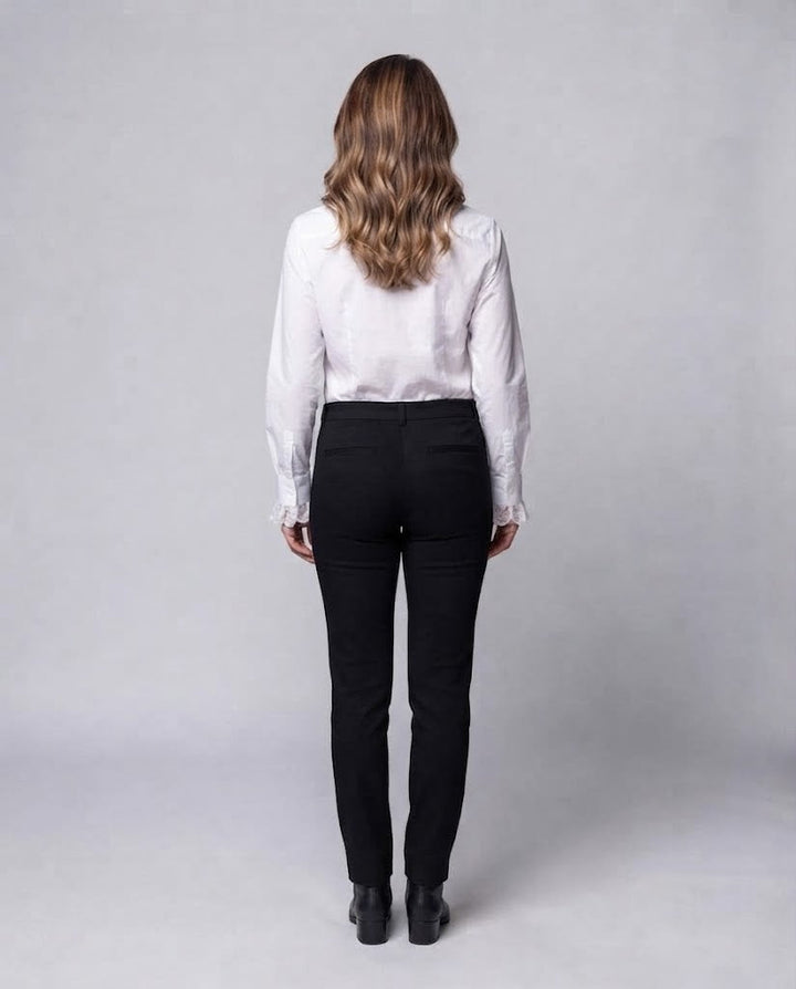Damen Rüschbluse mit eleganten Ärmelaufschlägen Echo Archiv