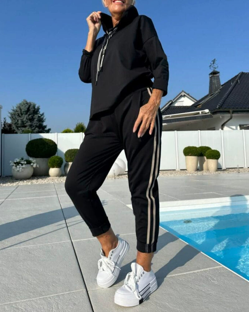 Echoarchiv | Zweiteilige Satz mit Damen Kapuzen SwEchoarchivtshirt und Hosen