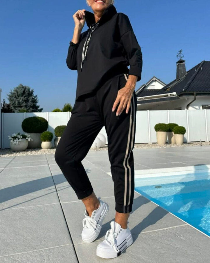 Echoarchiv | Zweiteilige Satz mit Damen Kapuzen SwEchoarchivtshirt und Hosen