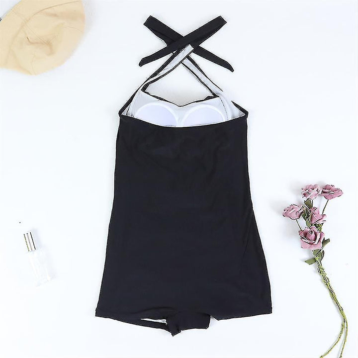 Echoarchiv | Damen Boyleg BadEchoarchivnzug mit Neckholder & Shaping Effekt