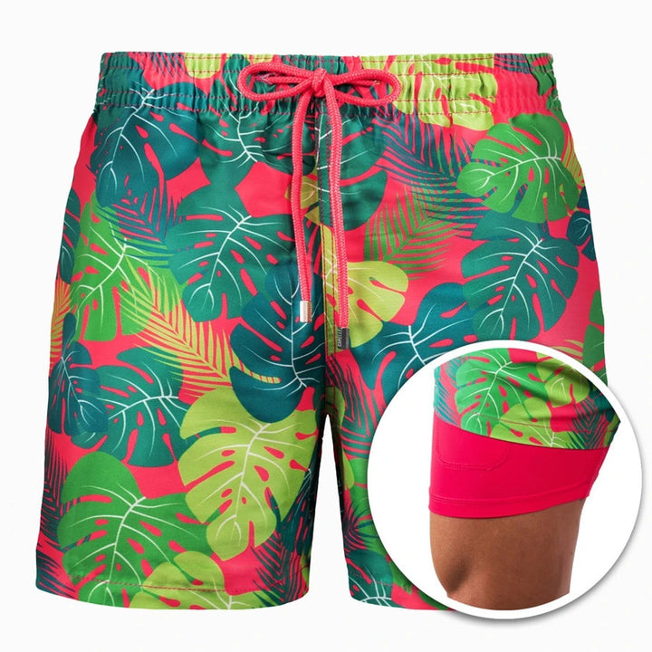 Echoarchiv | Doppellagige Strandshorts für Herren