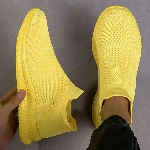 Herren Woven Knit Slip On Sock Schuhe – Tavélo