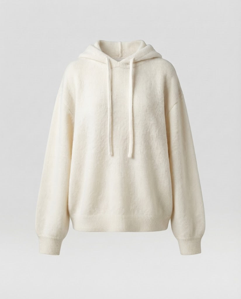 Damen Oversize-Kapuzenpullover in Mohair‑Optik mit gedroppten Schultern Echo Archiv