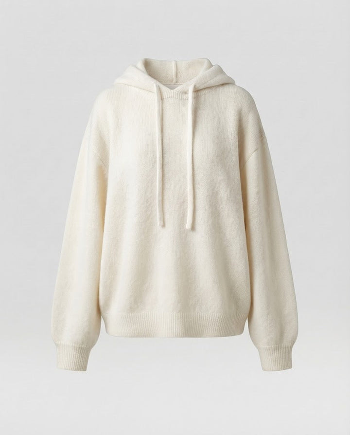 Damen Oversize-Kapuzenpullover in Mohair‑Optik mit gedroppten Schultern Echo Archiv